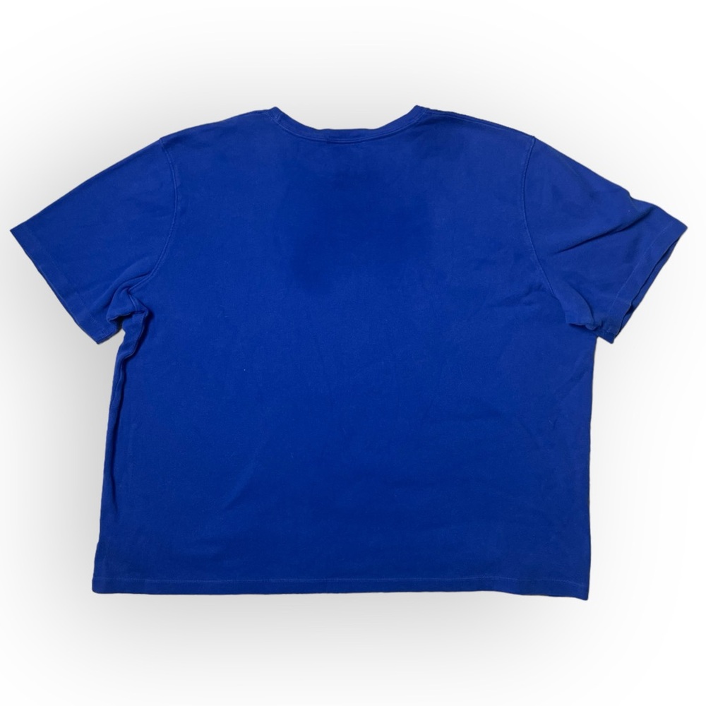 Lauren Ralph Women's T-Shirt Plus Size Short Sleeve Cotton Blue SZ 3X - Picture 2 of 10